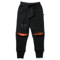 Minti S14 Hidden Knee Trackies Black/Orange